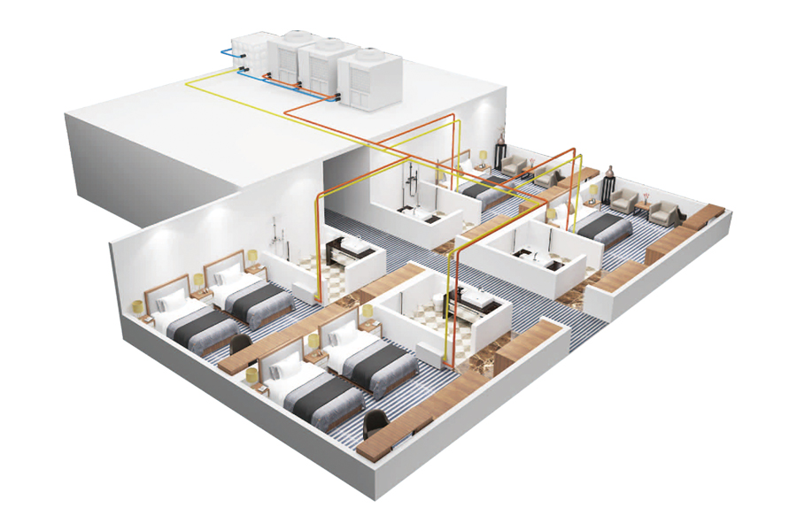 Air energy heating solution